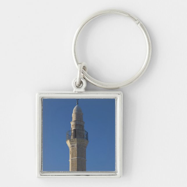 Israel, Tel Aviv, Jaffa, mosque minaret Keychain (Front)