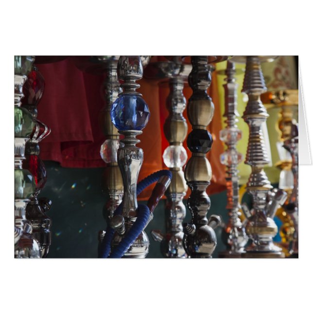 Israel, Tel Aviv, Jaffa, sheesha water pipes (Front Horizontal)