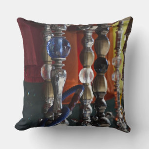 Israel, Tel Aviv, Jaffa, sheesha water pipes Throw Pillow