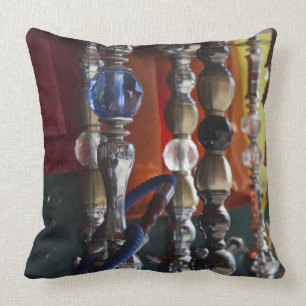 Israel, Tel Aviv, Jaffa, sheesha water pipes Throw Pillow