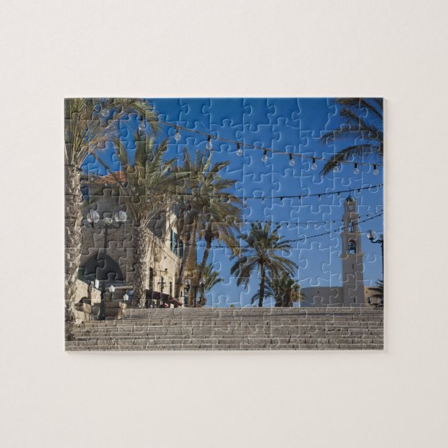 Israel, Tel Aviv, Jaffa, stairs, Old Jaffa Jigsaw Puzzle (Horizontal)