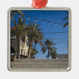 Israel, Tel Aviv, Jaffa, stairs, Old Jaffa Metal Ornament