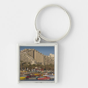Israel, The Negev, Eilat, Red Sea beachfront 3 Keychain