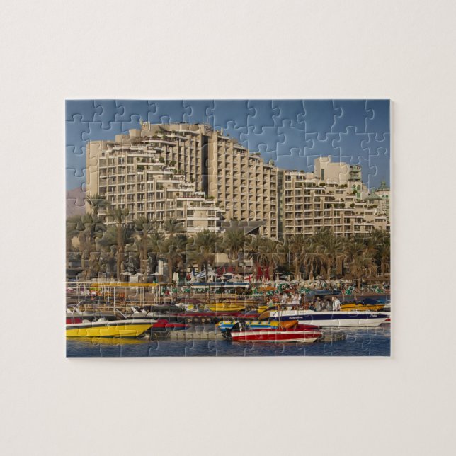 Israel, The Negev, Eilat, Red Sea beachfront Jigsaw Puzzle (Horizontal)