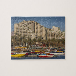 Israel, The Negev, Eilat, Red Sea beachfront Jigsaw Puzzle