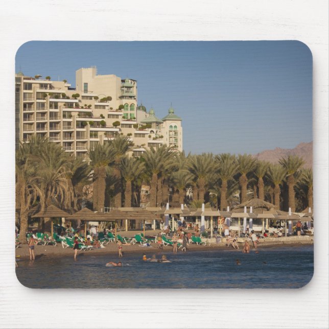 Israel, The Negev, Eilat, Red Sea beachfront Mouse Pad (Front)