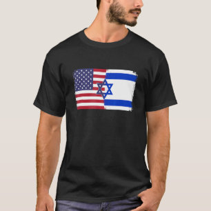 Israel USA flag T-Shirt