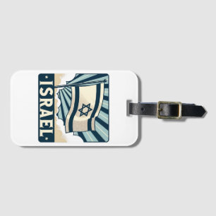 Israel  Vintage Travel Poster Luggage Tag
