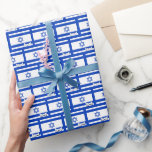 Israel Wrapping Paper, Blue, Israeli Flag Paper<br><div class="desc">Wrapping Paper: Israeli Flag gifts wrapping & Israel - love my country, patriots / sports fans</div>