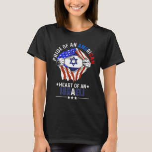 Israeli American America Pride Foreign Country Isr T-Shirt
