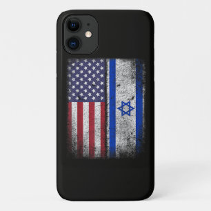Israeli American Flag Israel Usa Roots America iPhone 11 Case