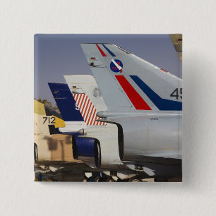 Israeli-built Kfir fighter 2 Inch Square Button