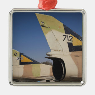 Israeli-built Kfir fighter 2 Metal Ornament
