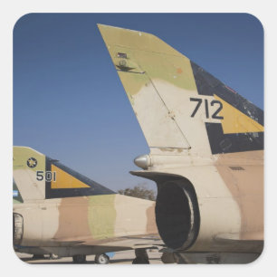 Israeli-built Kfir fighter Square Sticker