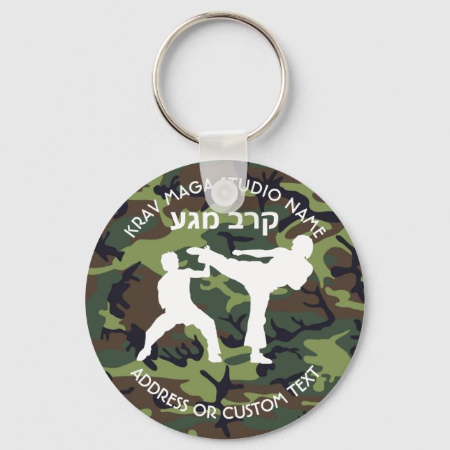 Israeli Combat System Krav Maga Studio Owner Keychain (Front)