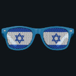 Israeli Flag Adult Party Shades<br><div class="desc">Wear your Israel funglasses whenever you want to dress up and look cool. The glasses have the Israeli flag in either lens on a blue fame. These can also be easily personalized by changing the frame colour, images on the lenses, adding text, styles, etc. For more Israel based items. Visit...</div>