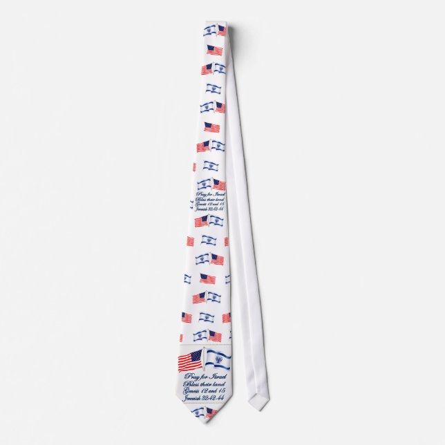 Israeli Flag/American Flag tie (Front)