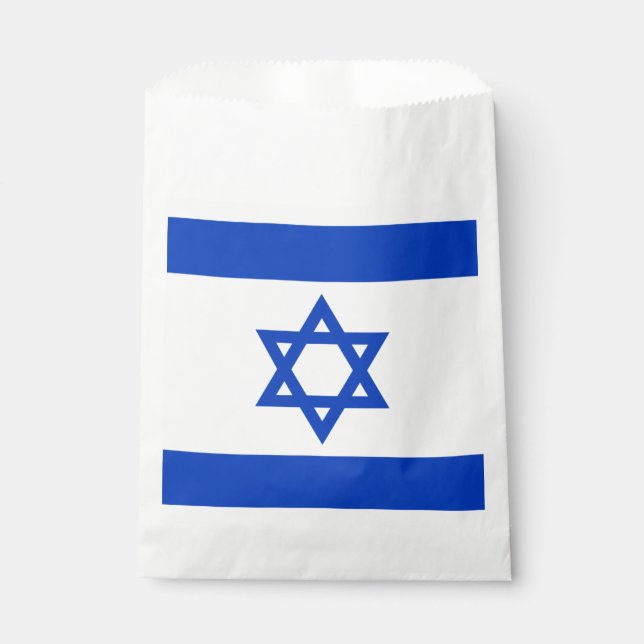 Israeli flag favour bag (Front)
