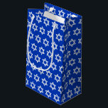 Israeli Flag Gifts Bag, Patriotic Israel Small Gift Bag<br><div class="desc">Gift Bag: Elegant Israeli Flag styled with white star & Israel - love my country, weddings, hanukkah, birthday gifts for national patriots / sports fans</div>