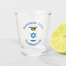 Israeli Flag Hanukkah Angel Personalized