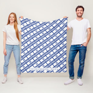 ISRAELI FLAG Messianic Scripture LOVE COVERS Fleece Blanket