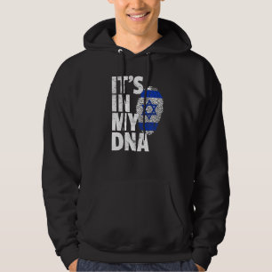 Israeli Israel Flag It's In My Dna Christmas  Coun Hoodie
