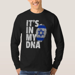 Israeli Israel Flag It's In My Dna Christmas Coun T-Shirt