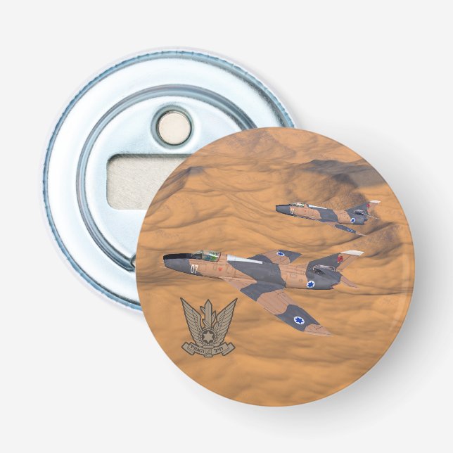 Israeli Super Mystères Over The Desert Bottle Opener (Front)