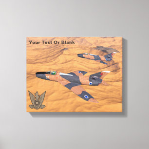 Israeli Super Mystères Over The Desert Canvas Print
