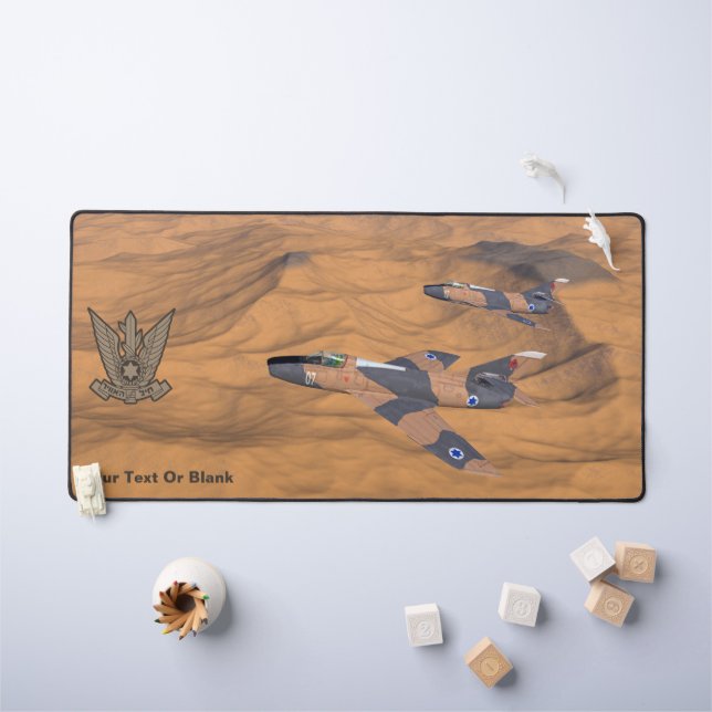 Israeli Super Mystères Over The Desert Desk Mat (Kids Table)