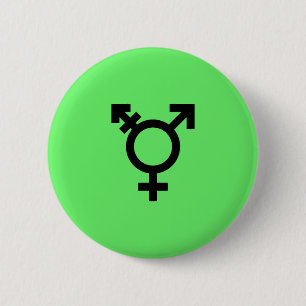 Israeli Transgender Pride Flag 2 Inch Round Button