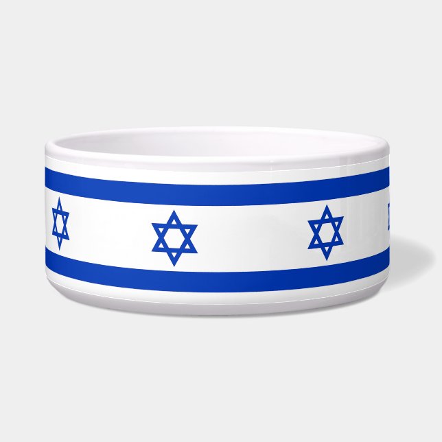Israelian Flag Pet Bowl (Left)