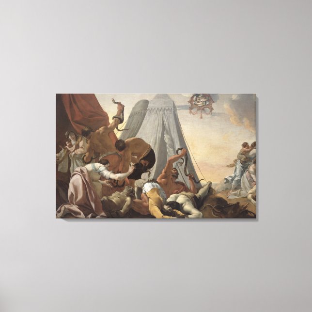 Israelites Afflicted with the Brazen Serpent Canvas Print (Front)