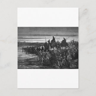 Israelites Cross the Jordan river Postcard