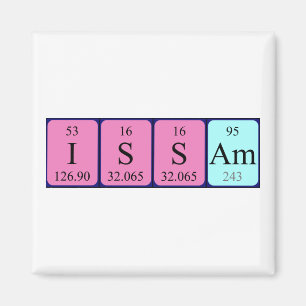 Issam periodic table name magnet