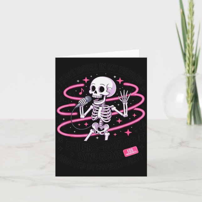 Issues In My Tissues Ehlers Danlos Syndrome Funny  Card (Front)