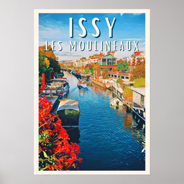 Issy les Moulineaux Photo Vintage  Poster (Front)