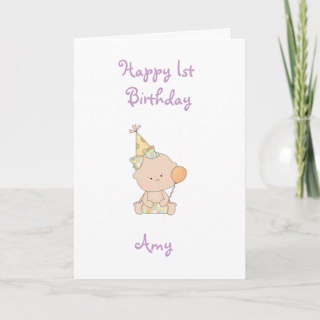 Ist Birthday Card (Front)