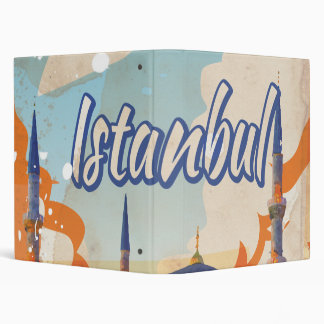 Istanbul Aya Sophia Mosque vintage travel poster Binder