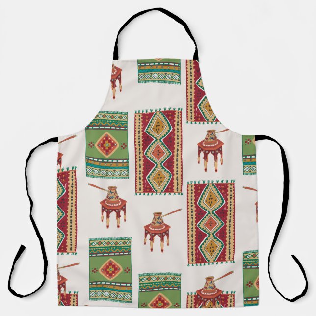 Istanbul Carpets Coffee: Vintage Pattern Apron (Front)