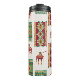 Istanbul Carpets Coffee: Vintage Pattern Thermal Tumbler