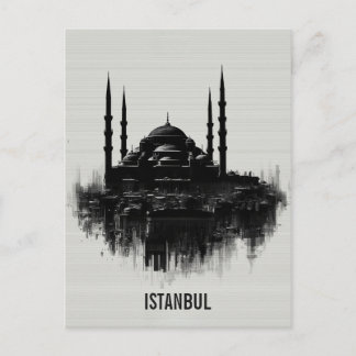 Istanbul City Skyline Postcard