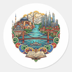 ISTANBUL CLASSIC ROUND STICKER