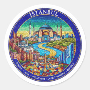 ISTANBUL CLASSIC ROUND STICKER