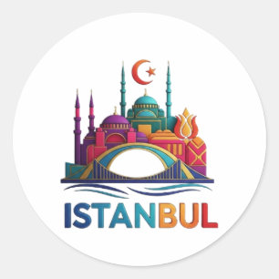 ISTANBUL CLASSIC ROUND STICKER