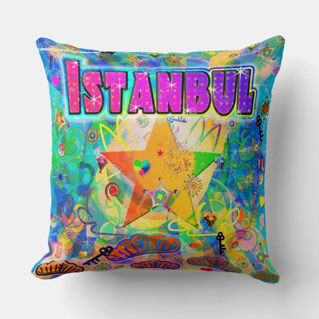 Istanbul Epoch Hour Pillow (Front)