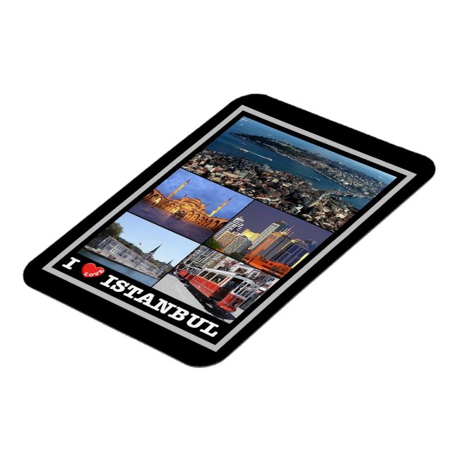 Istanbul - I Love - Turkey - Magnet (Left Side)
