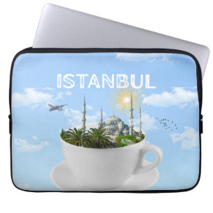 Istanbul in a Teacup - Skyline - Turkish Gift Laptop Sleeve