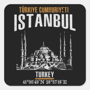 Istanbul Square Sticker