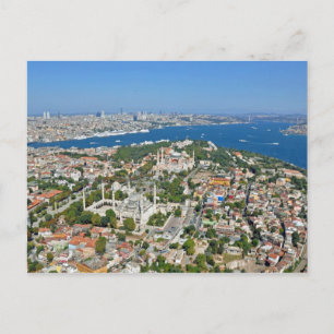 Istanbul - Sultanahmet (Aerial view) Postcard